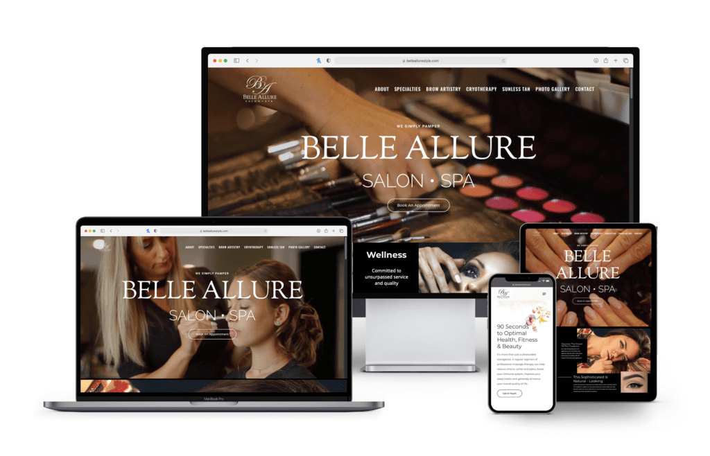 New Jersey Multimedia • Web Design • Belle Allure Salon Spa